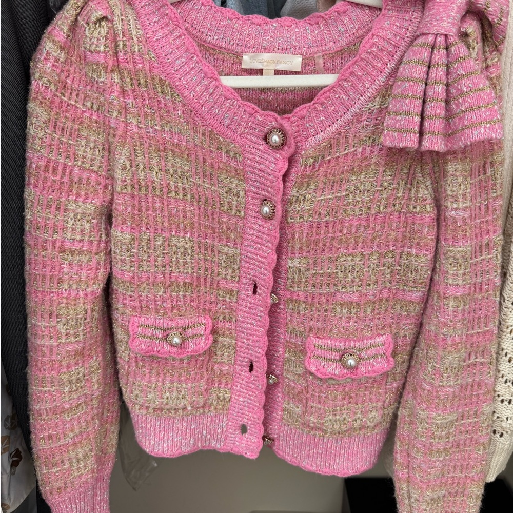 LoveShackFancy Tweed cardigan SOLD